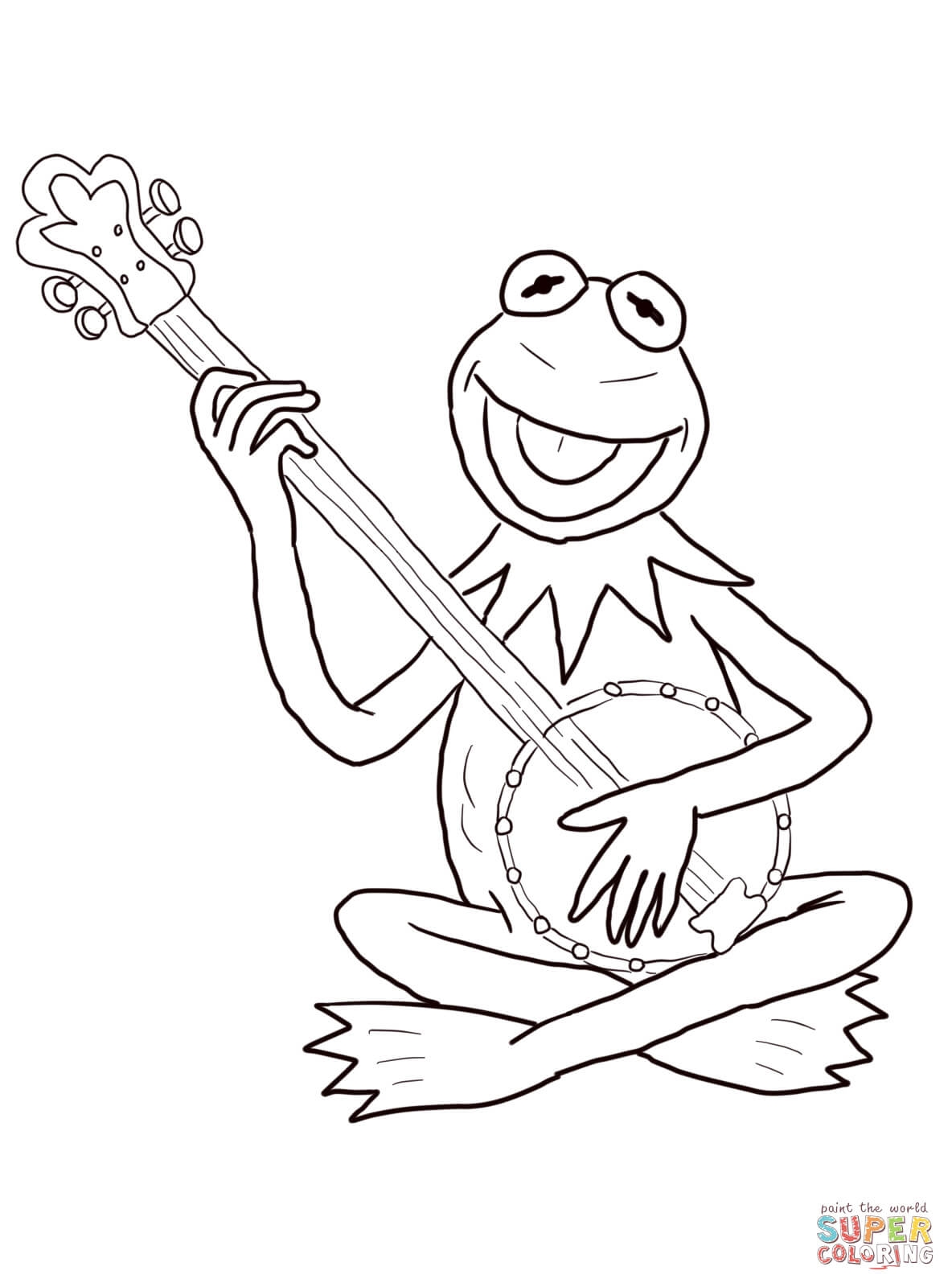 Kermit The Frog Coloring Page Coloring Home