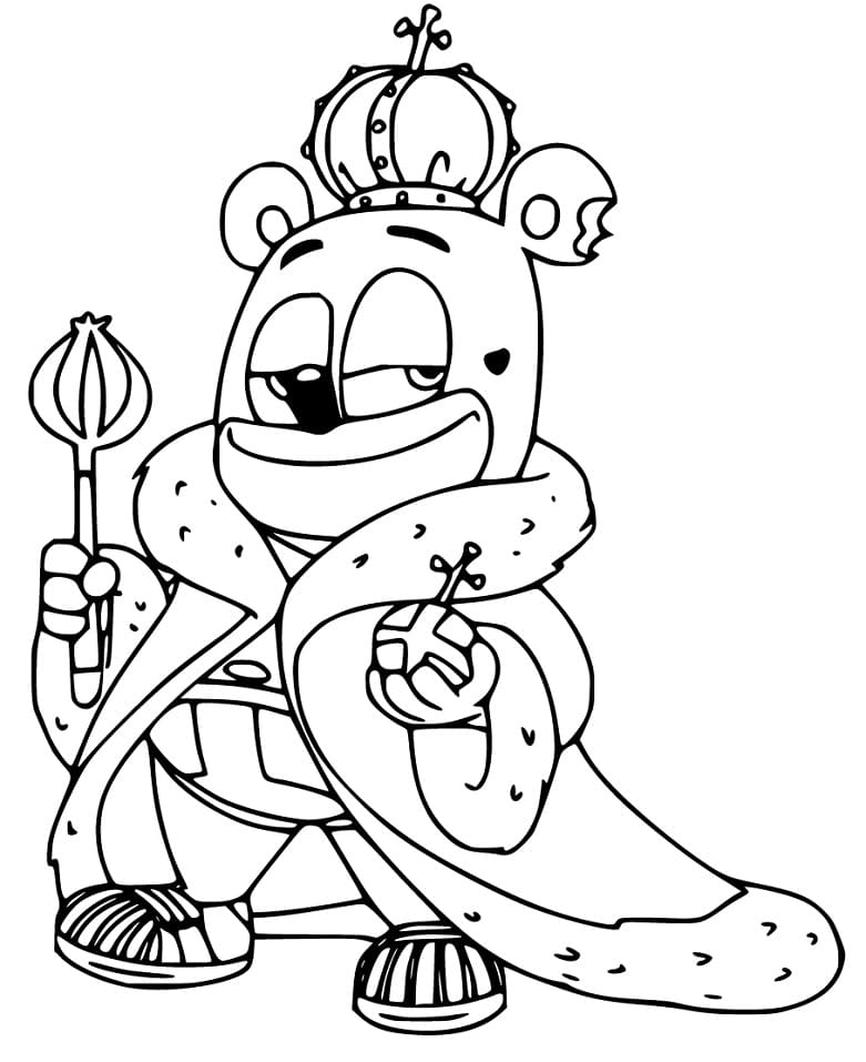 King Gummy Bear Coloring Page Free Printable Coloring Pages For Kids
