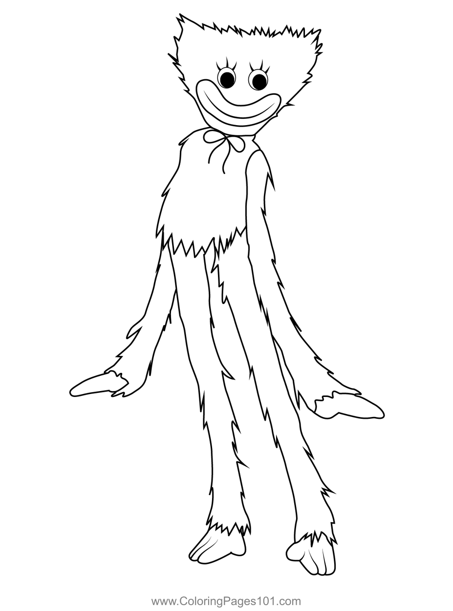 Kissy Missy Poppy Playtime Coloring Page For Kids Free Poppy Playtime 