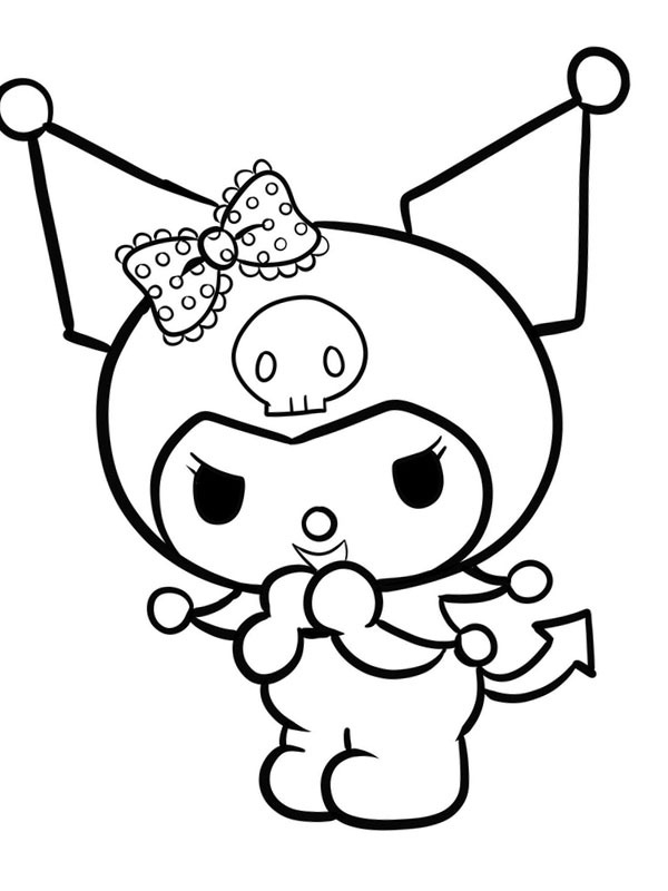 Kuromi Coloring Page Funny Coloring Pages