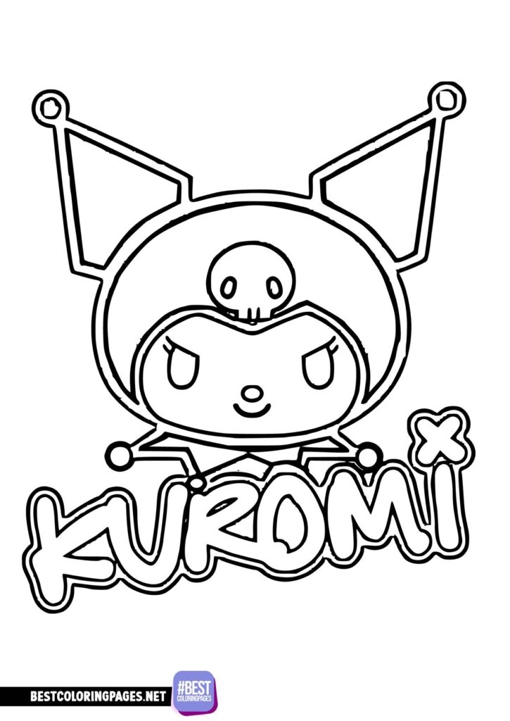 Kuromi Coloring Pages Bestcoloringpages