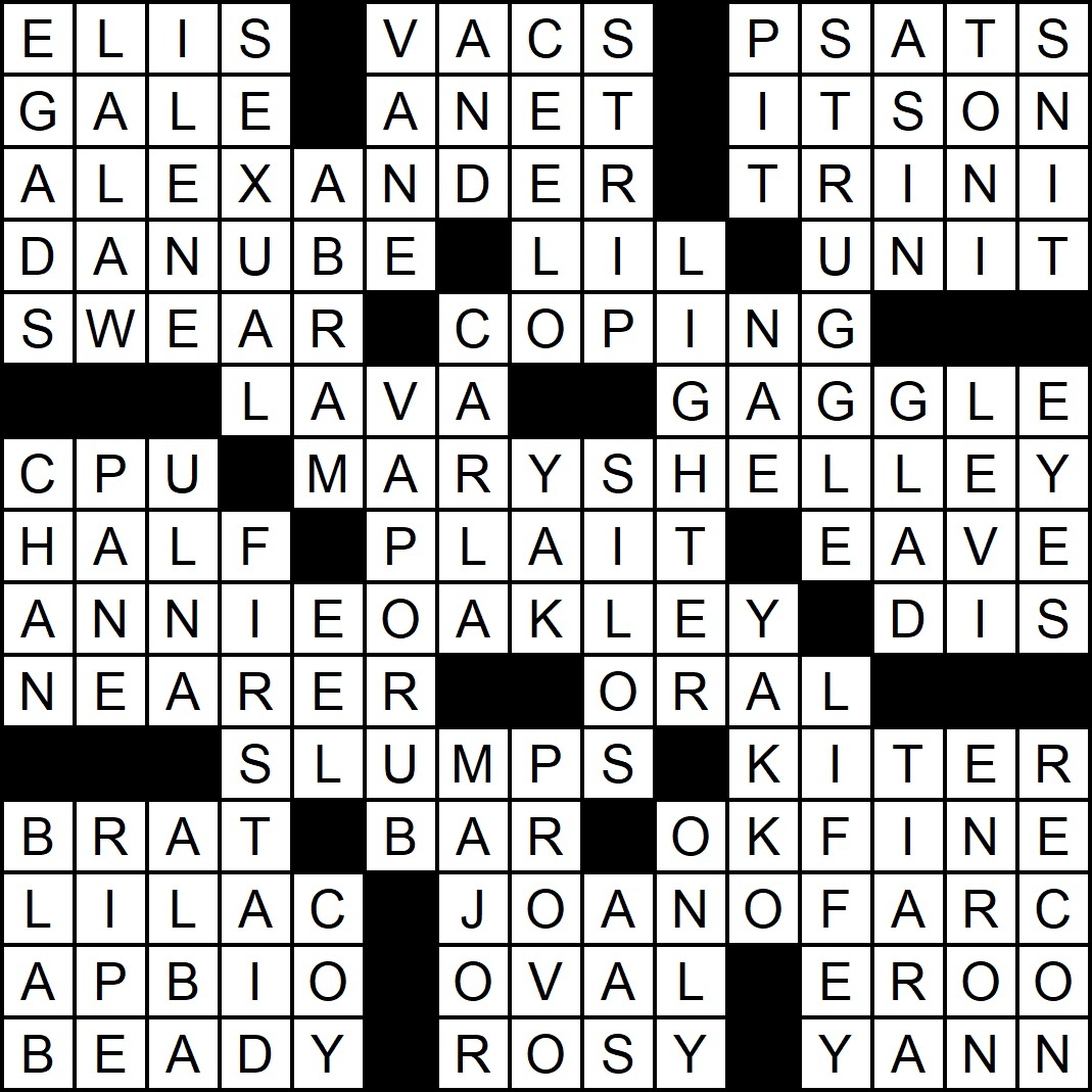 La Times Printable Crossword Puzzles December 2018 Printable 