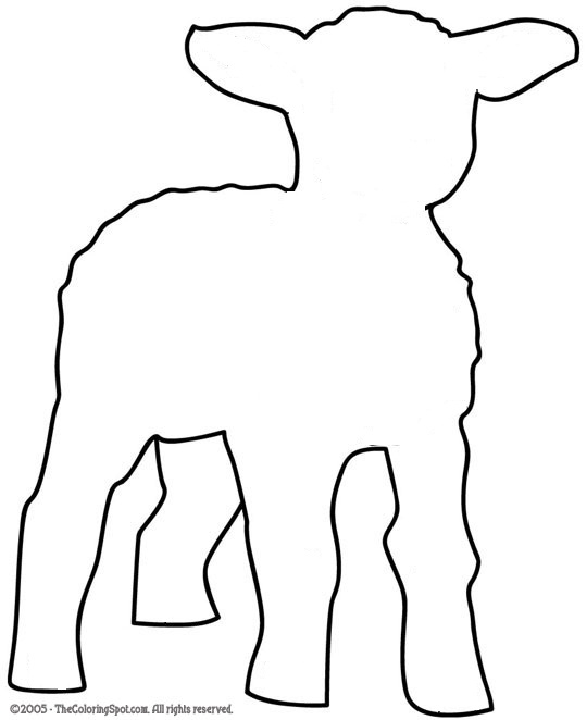 Lamb Template Printable Printable Free Templates