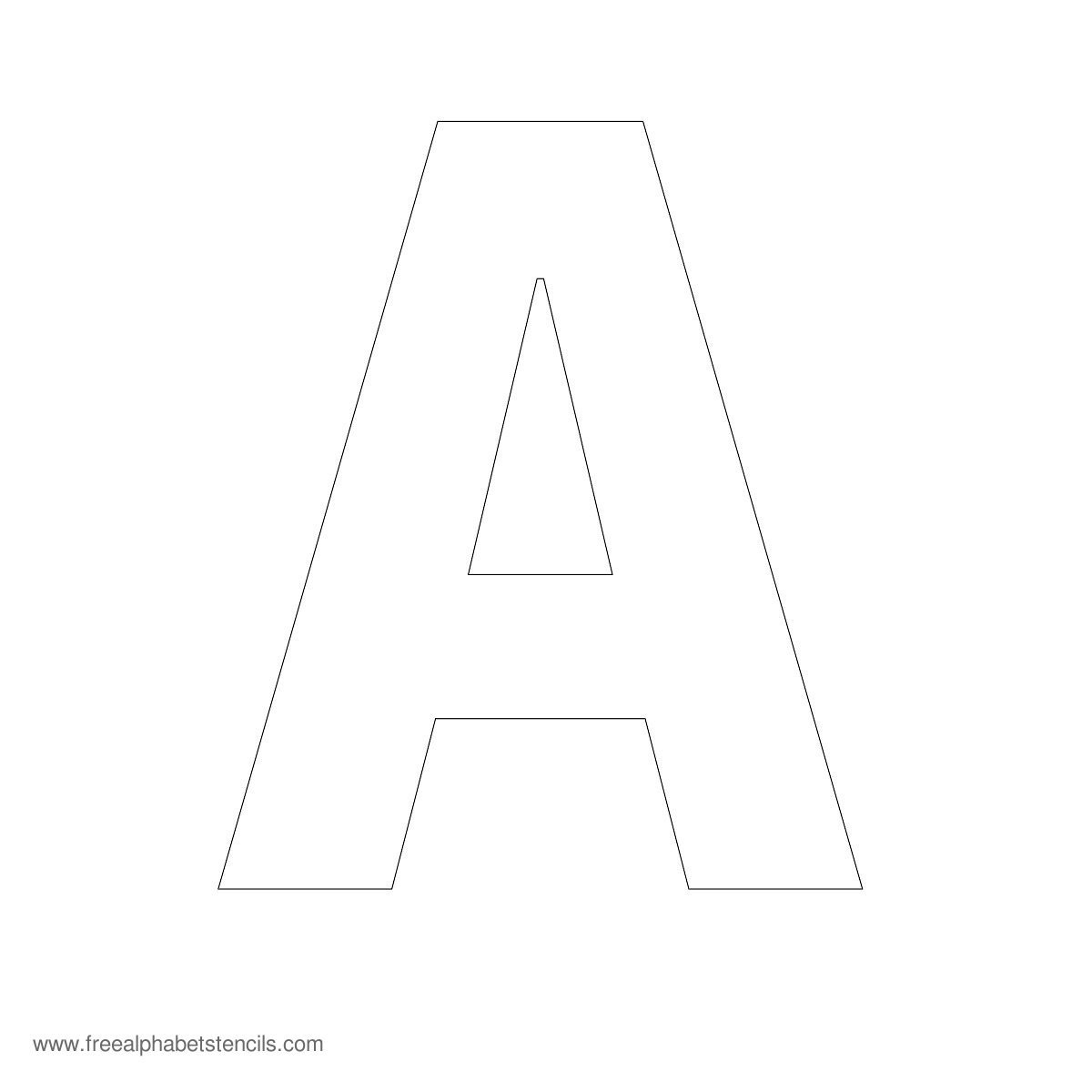 Large Alphabet Stencils Freealphabetstencils Free Printable