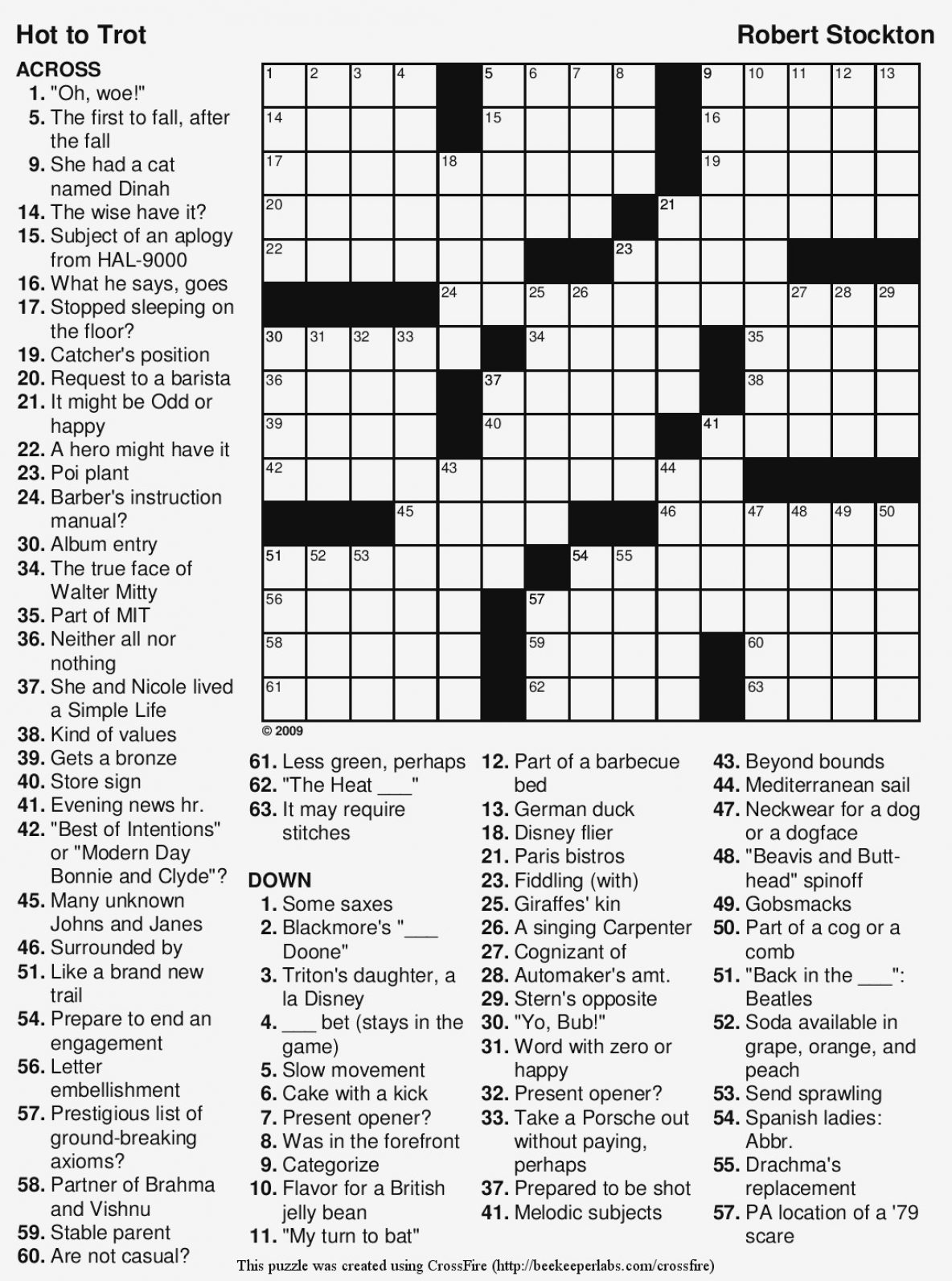 Large Print Crossword Puzzles Pdf Printable Crossword Puzzles