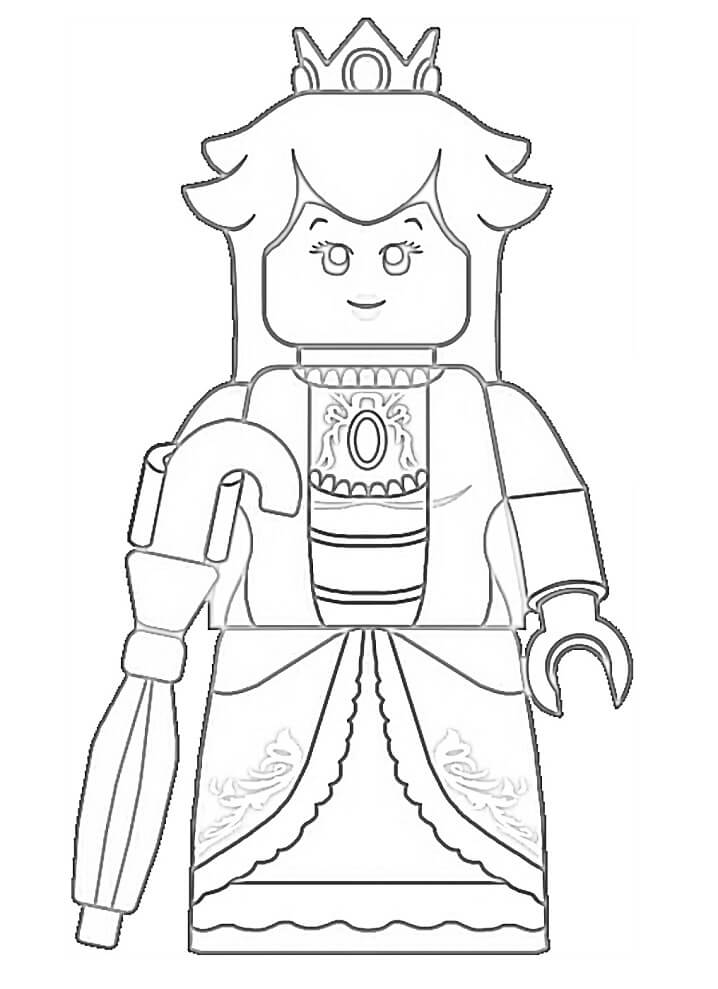 Lego Princess Peach 1 Coloring Page Free Printable Coloring Pages For 