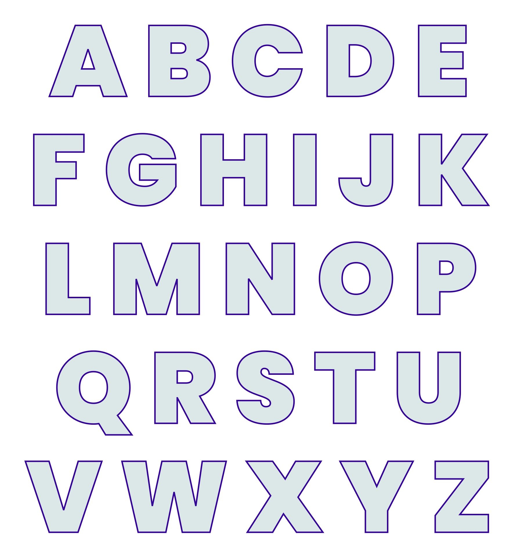 Lettering Templates Free Printable