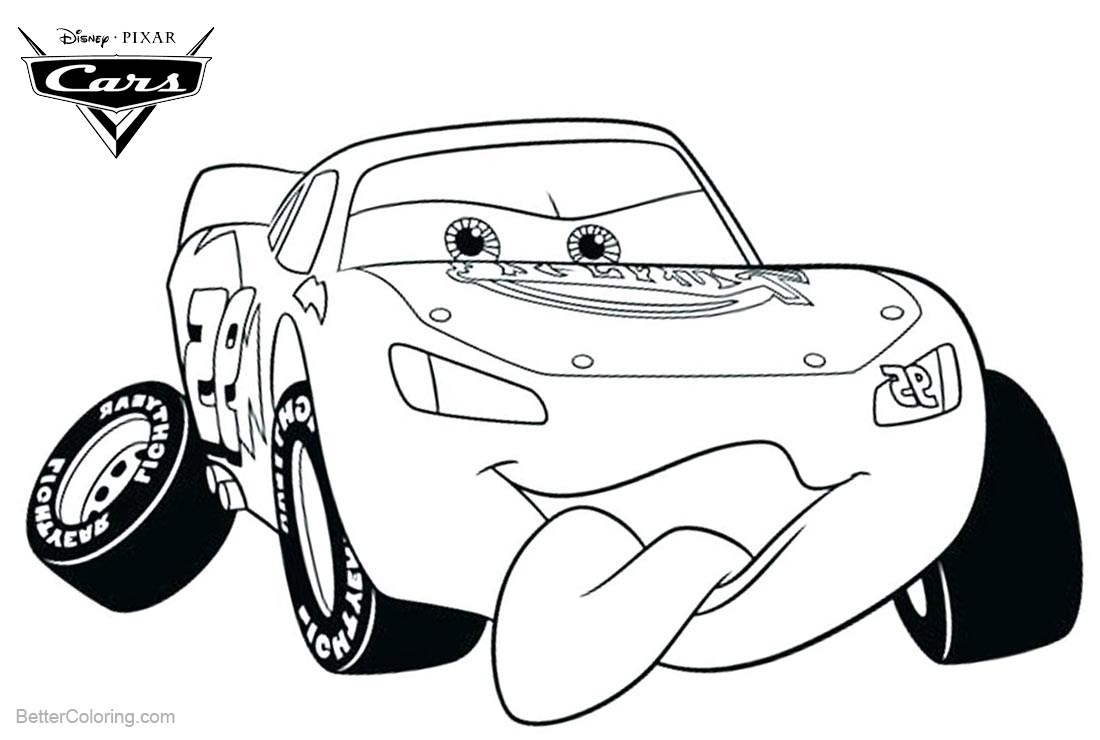 Lightning Mcqueen Coloring Pages Learny Kids