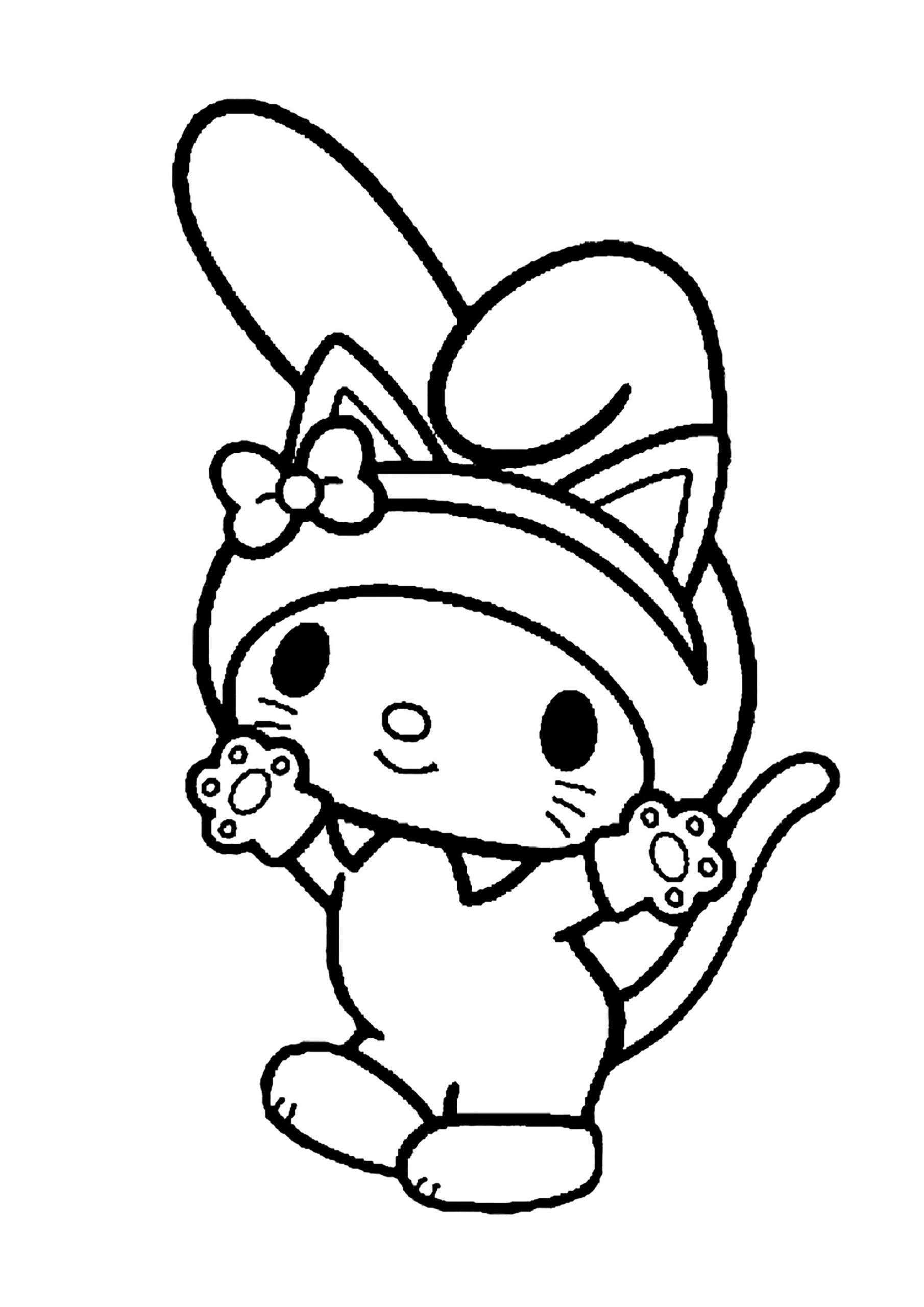 Little My Melody Sanrio Coloring Pages