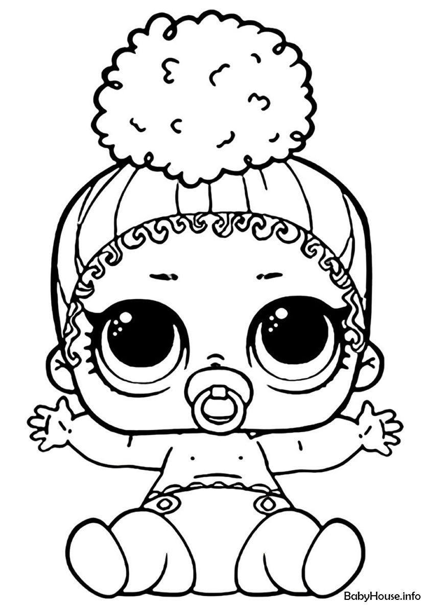 LOL Doll Baby Coloring Pages Book For Kids 