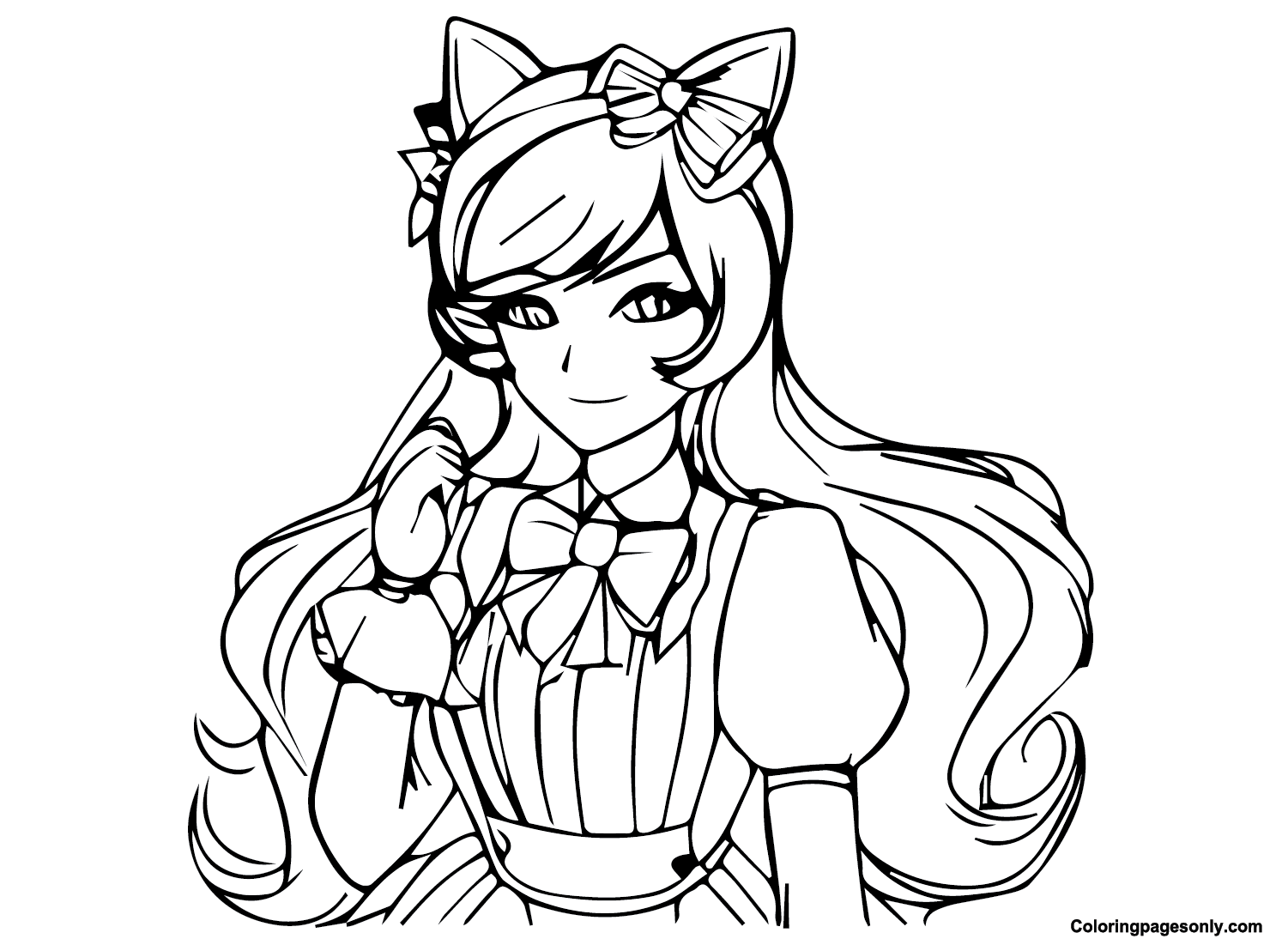 Lovely Aphmau Coloring Page Free Printable Coloring Pages