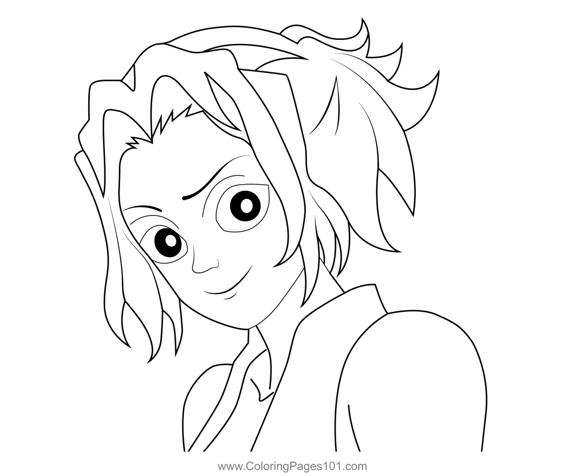 Makio Demon Slayer Coloring Page For Kids Free Demon Slayer Printable 