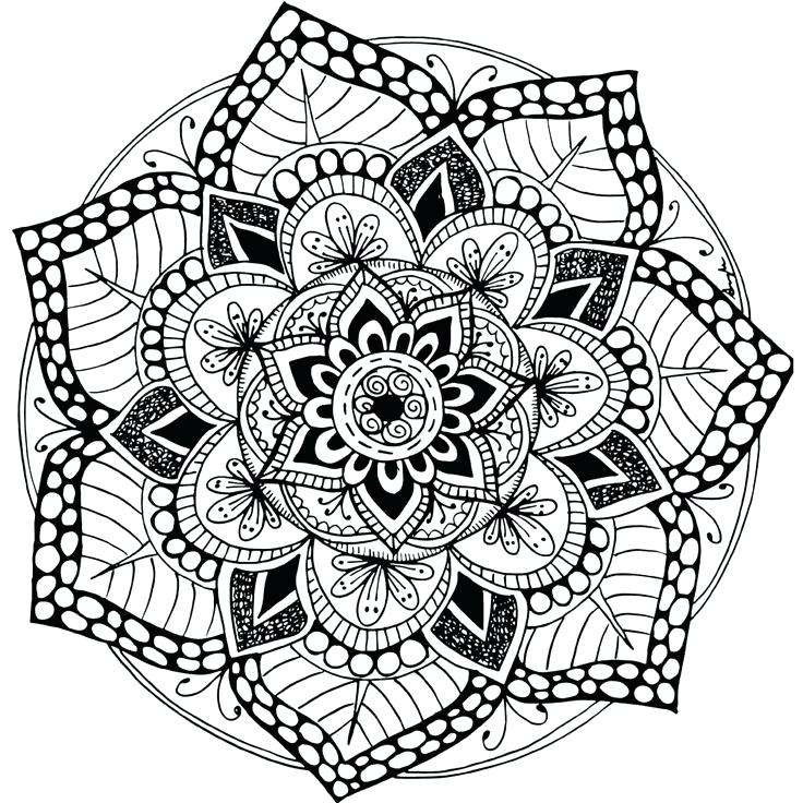 Mandala Coloring Pages Colored At GetColorings Free Printable 