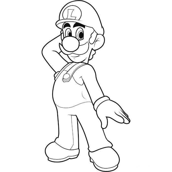 Mario And Luigi Coloring Pages To Print Coloring Home
