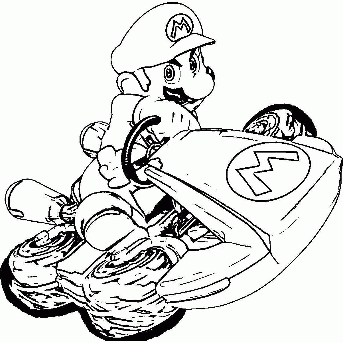 Mario Kart Coloring Pages Books 100 FREE And Printable 