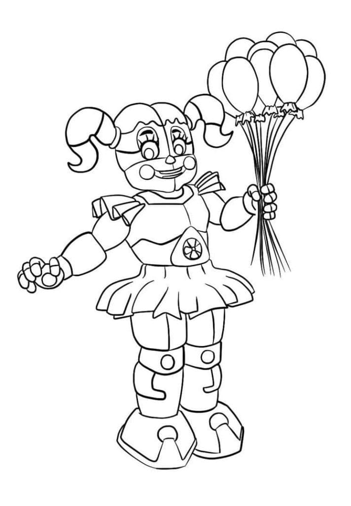 Marionette FNAF Coloring Page Free Printable Coloring Pages For Kids