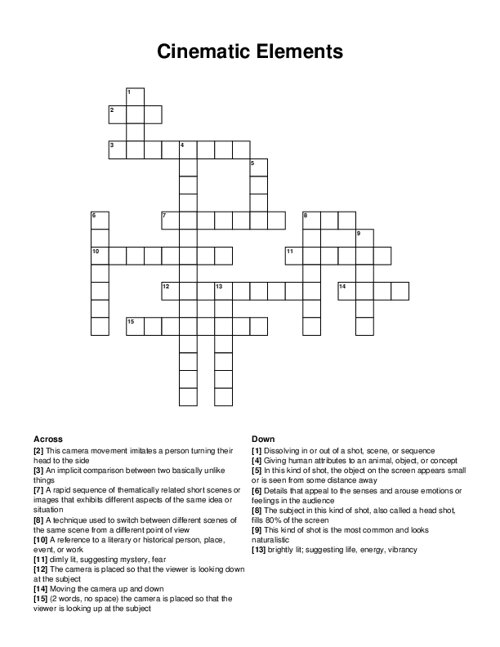 Marvel Crossword Puzzle