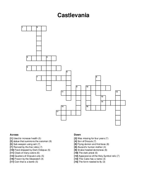 Marvel Crossword Puzzle