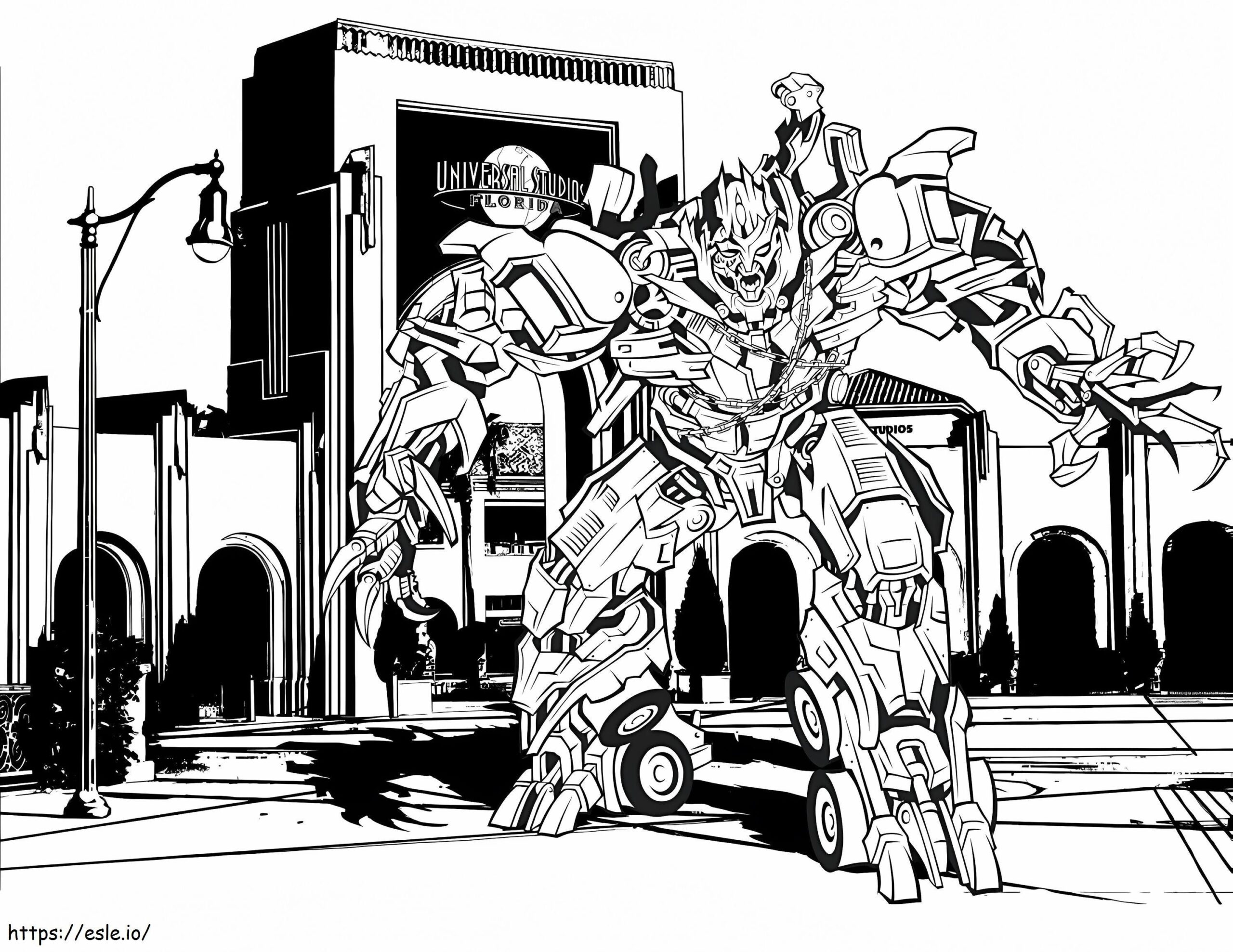 Megatron Transformers Coloring Page