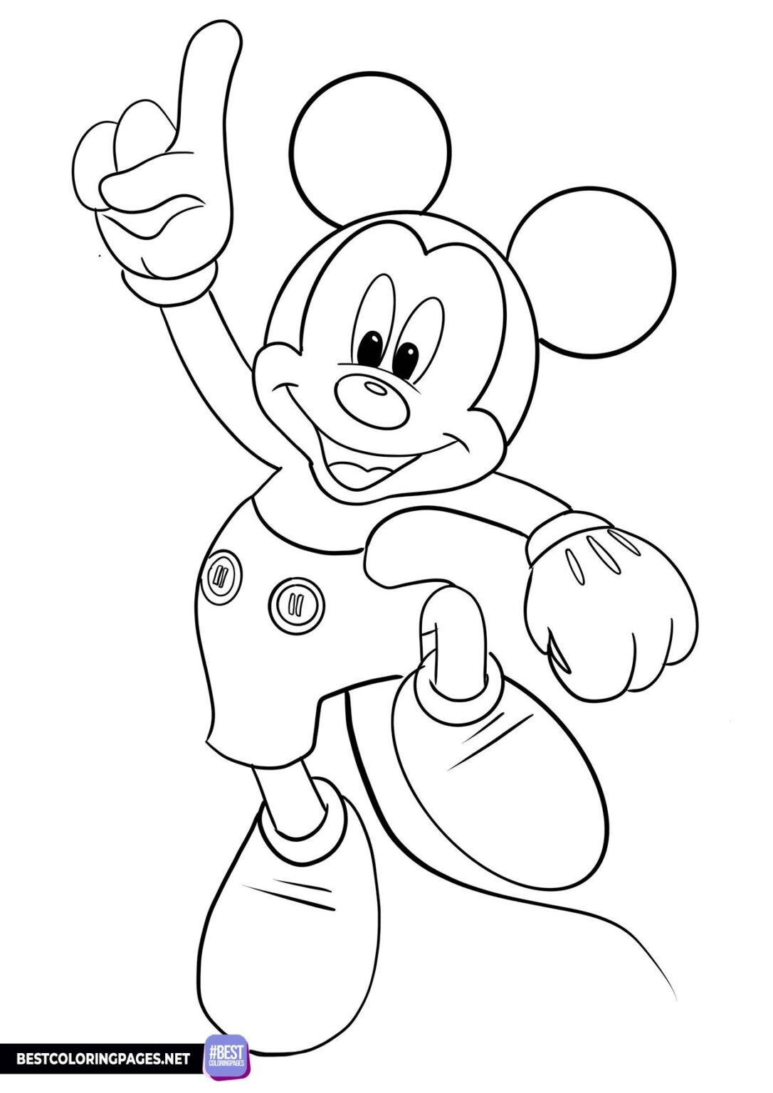 Mickey Mouse Colouring Free Printable Coloring Pages