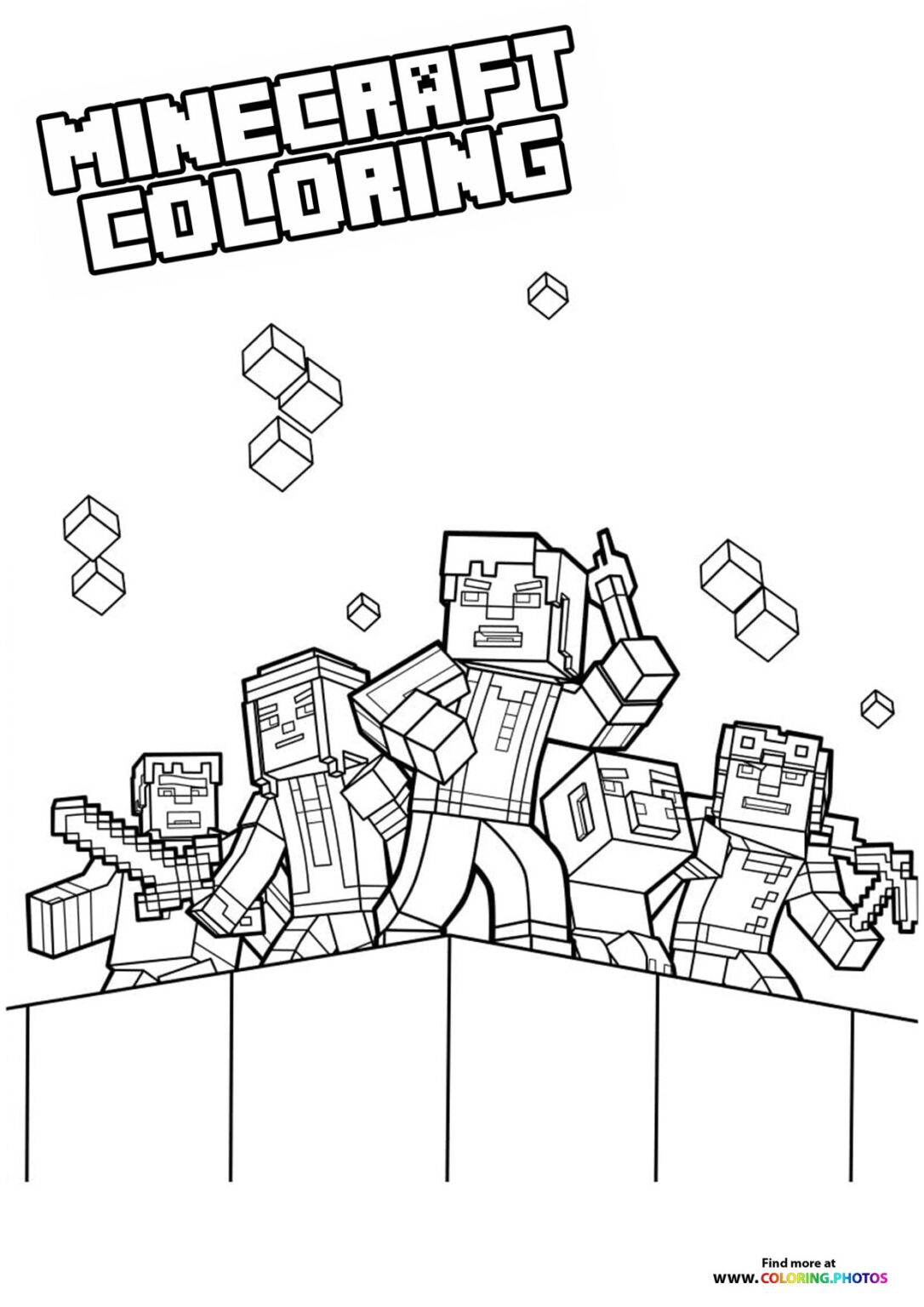Minecraft Coloring Pages For Kids Free And Easy Print Or Download 