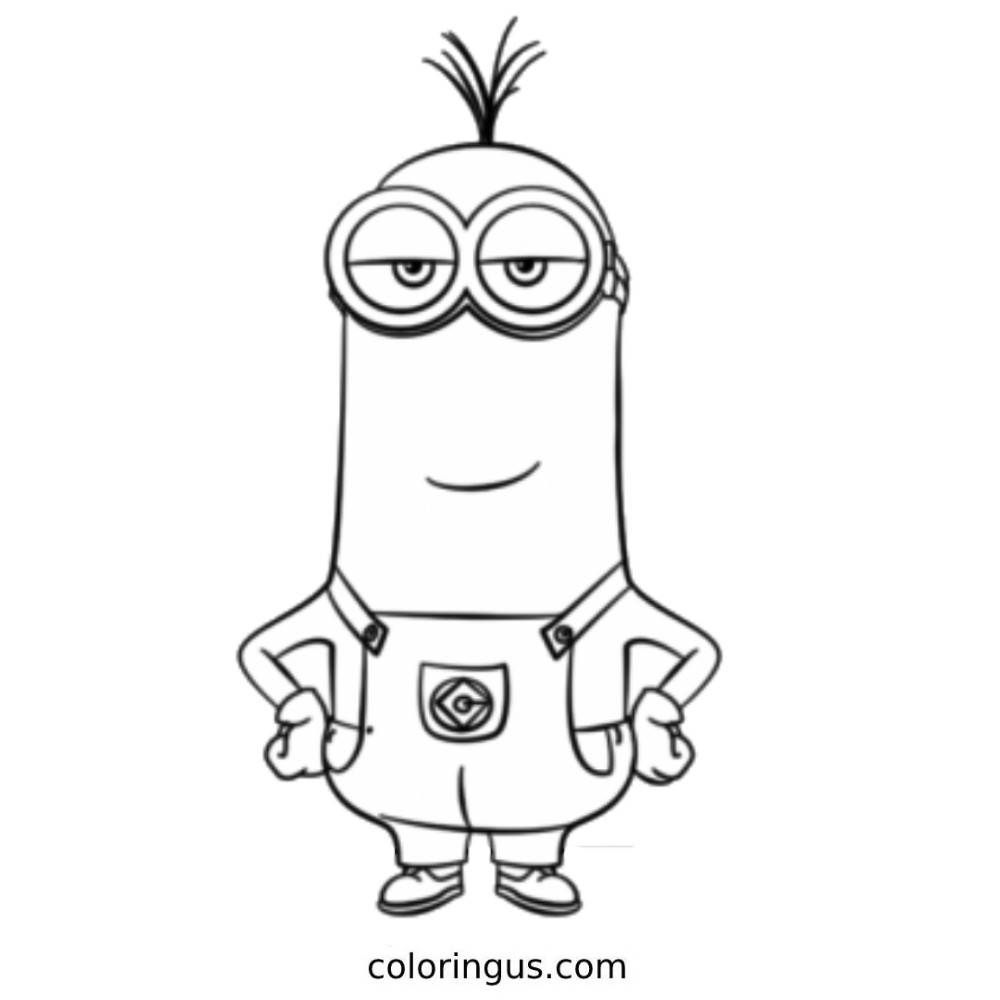 Minions Coloring Pages Free Printable PDF