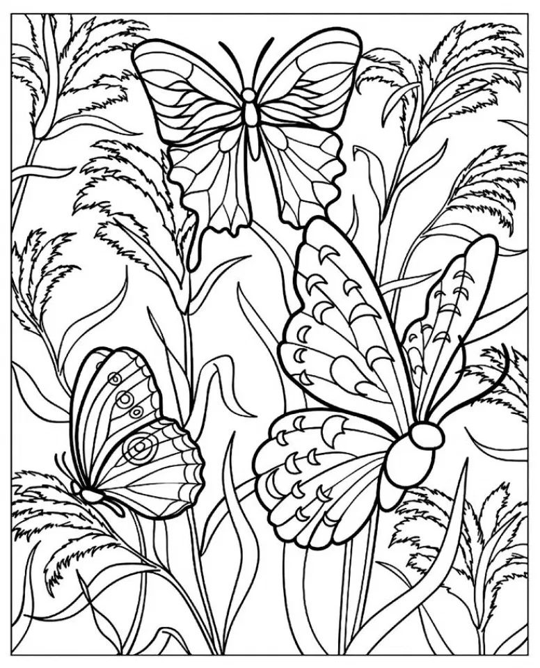 Monarch Butterfly Coloring Page Coloring Book 