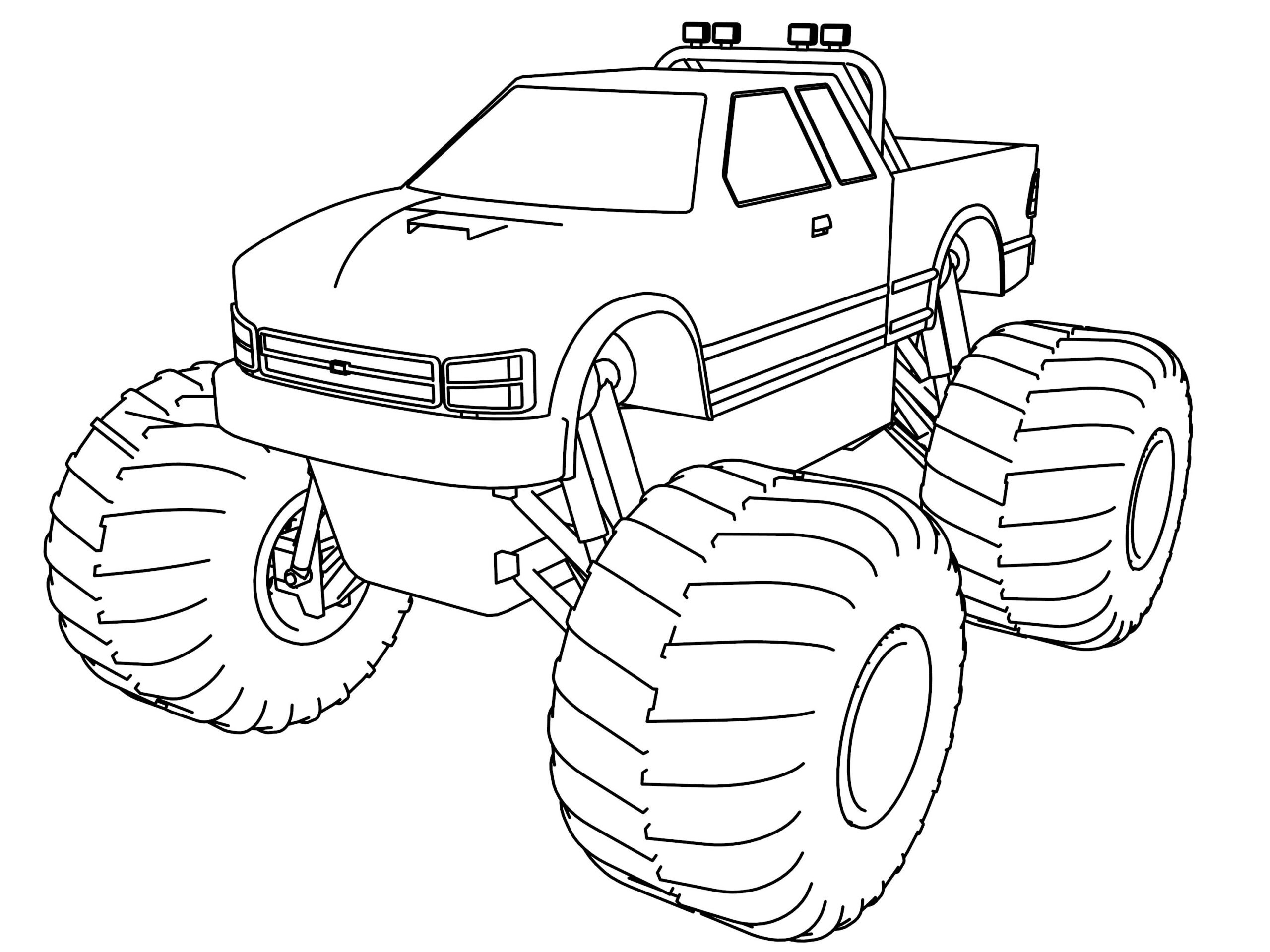 Monster Truck Coloring Page Wecoloringpage
