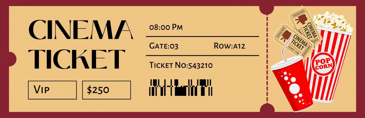 Movie Ticket Free Printable FREE Printable HQ