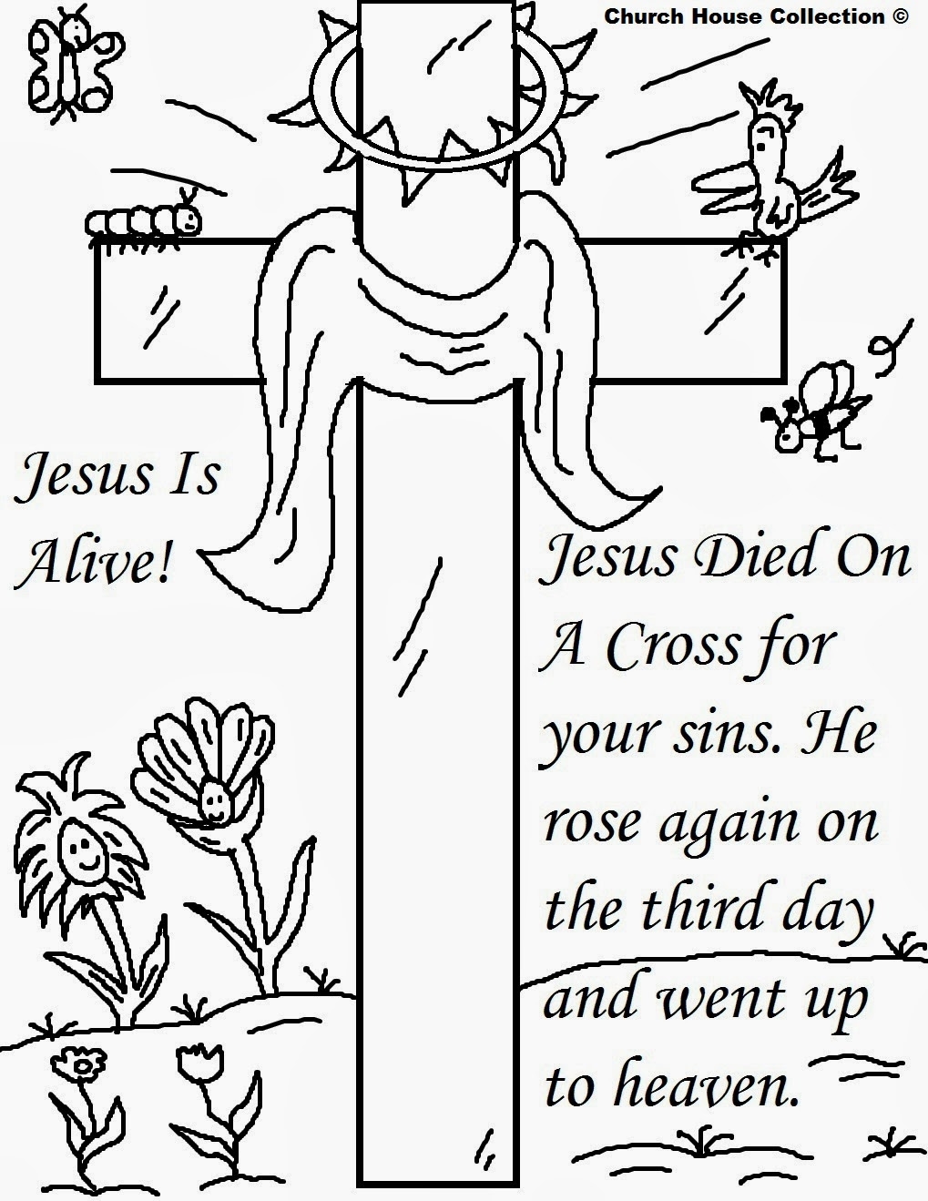  New Christian Easter Coloring Pages For Kids