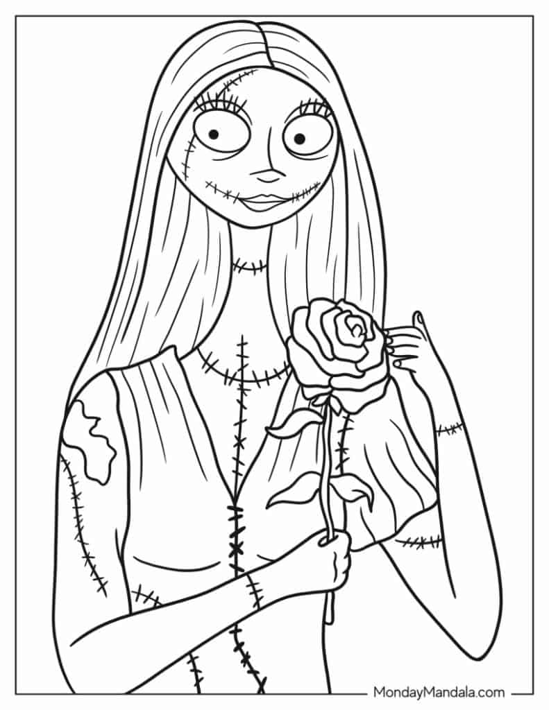 Nightmare Before Christmas Coloring Pages