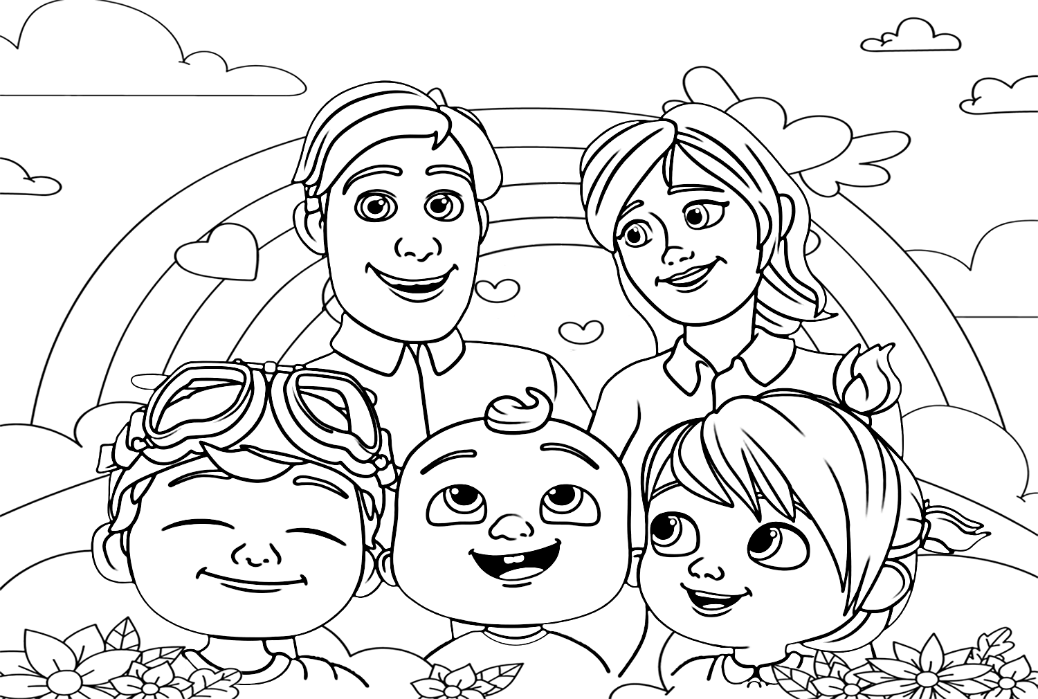 Nina Cocomelon Coloring Pages Free Printable Coloring Pages