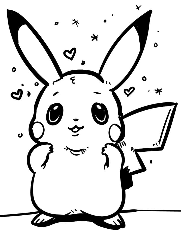 Ninja Pikachu Coloring Page Free Printable Coloring Pages For Kids