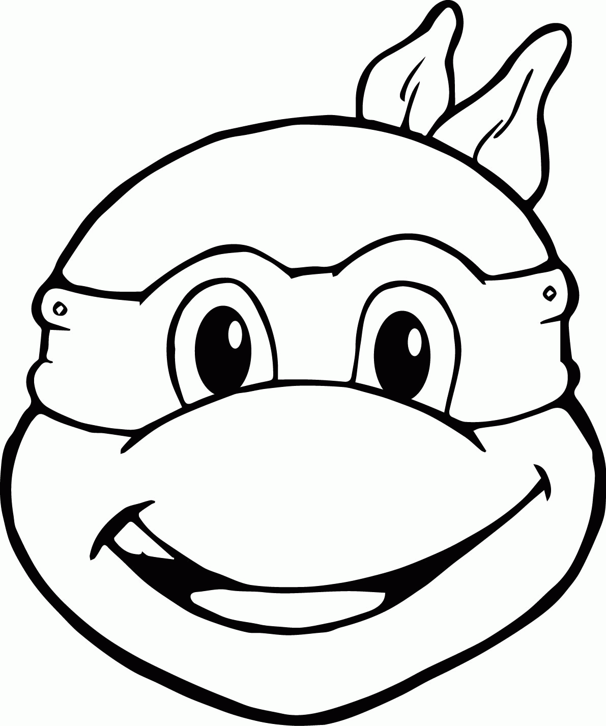 Ninja Turtle Coloring Pages Mask