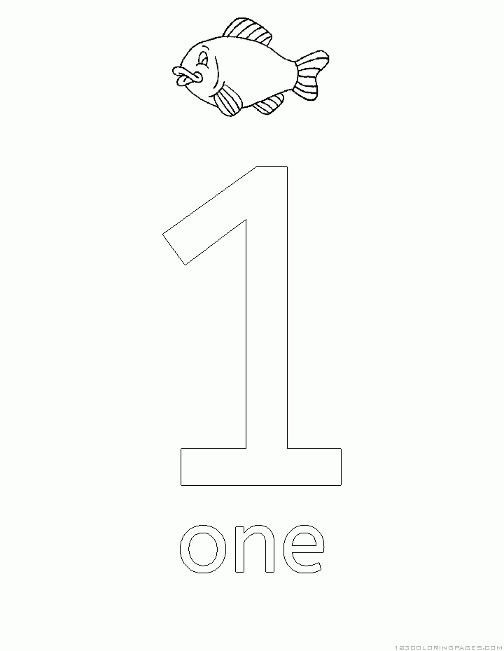 Numbers Coloring Pages