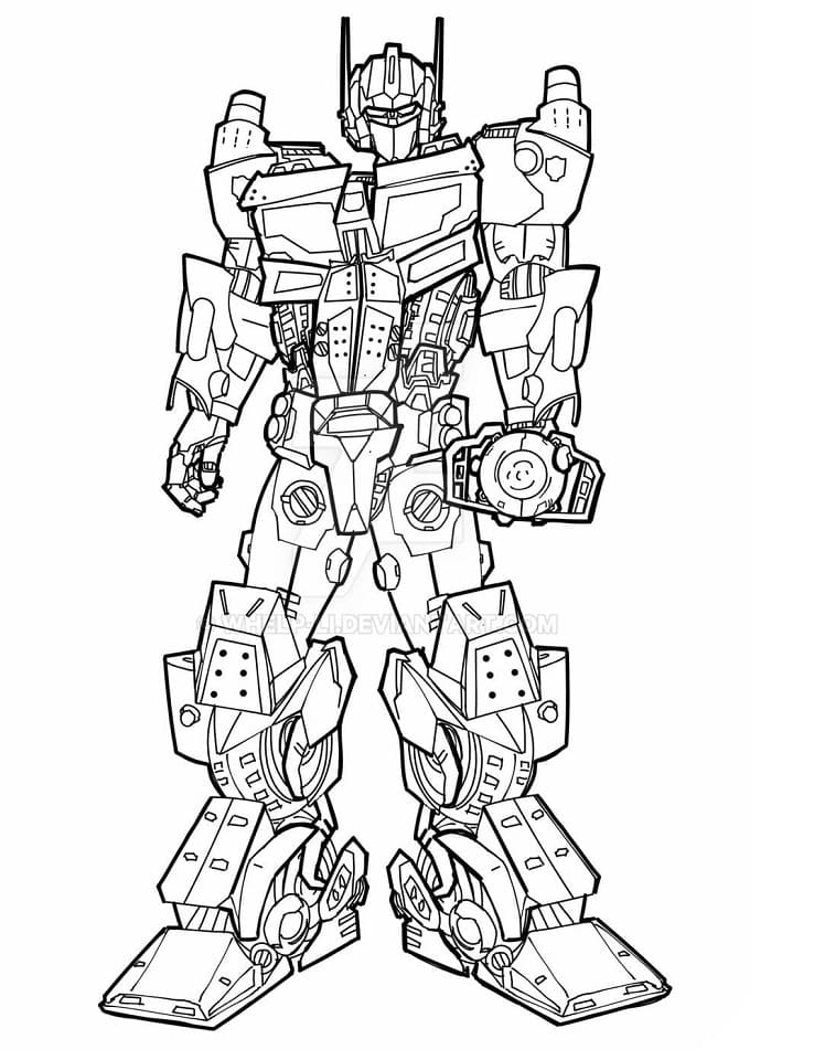 Optimus Prime 9 Coloring Page Free Printable Coloring Pages For Kids