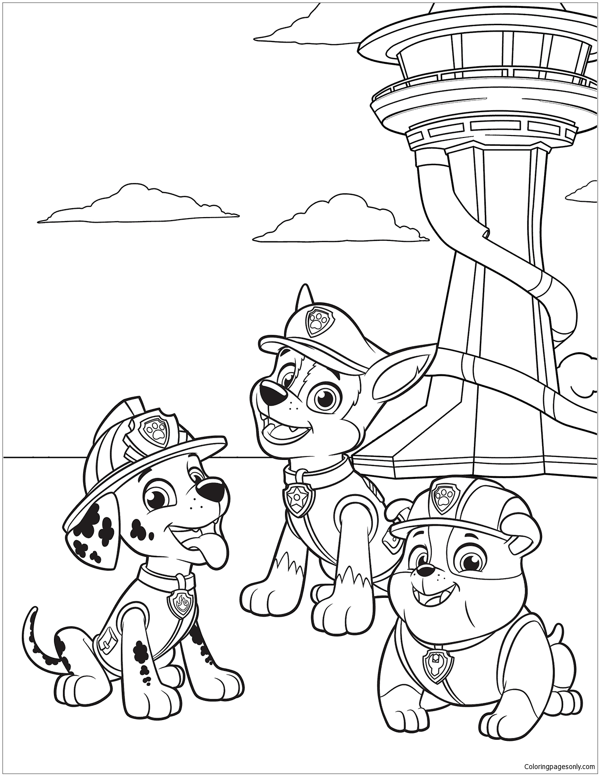 Paw Patrol 38 Coloring Page Free Coloring Pages Online