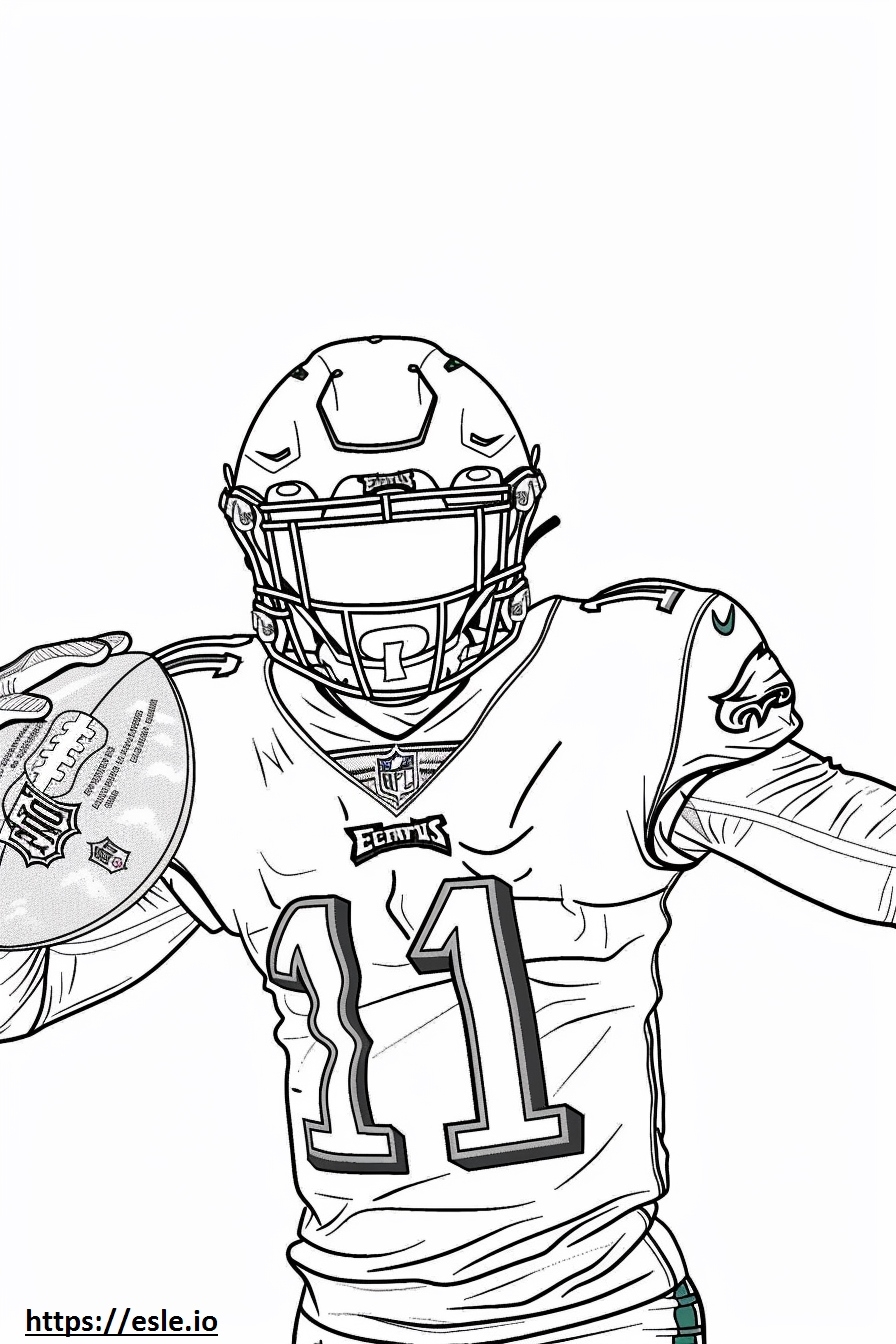 Philadelphia Eagles Football For Coloring