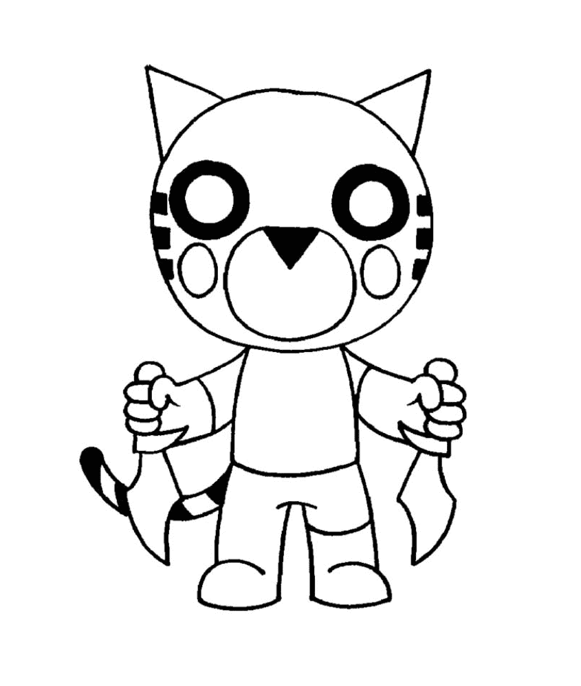 Piggy Roblox Coloring Pages Coloring Cool