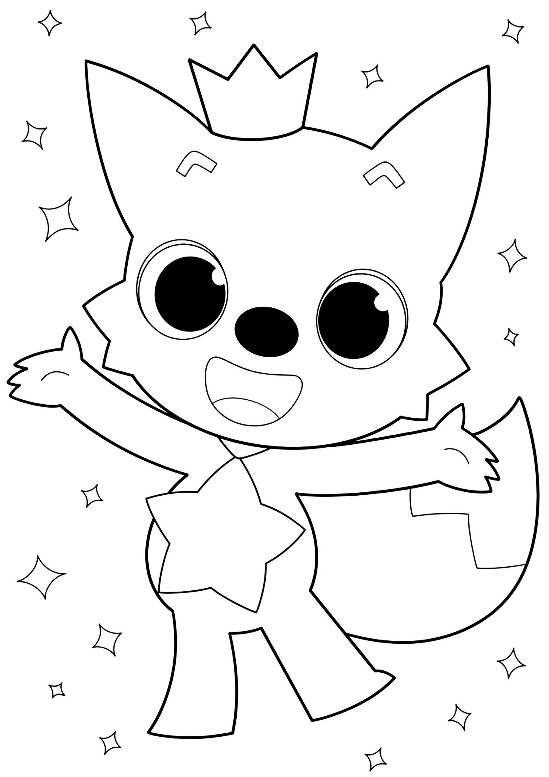 Pinkfong Baby Shark 39 s Fox Friend Baby Shark Coloring Pages