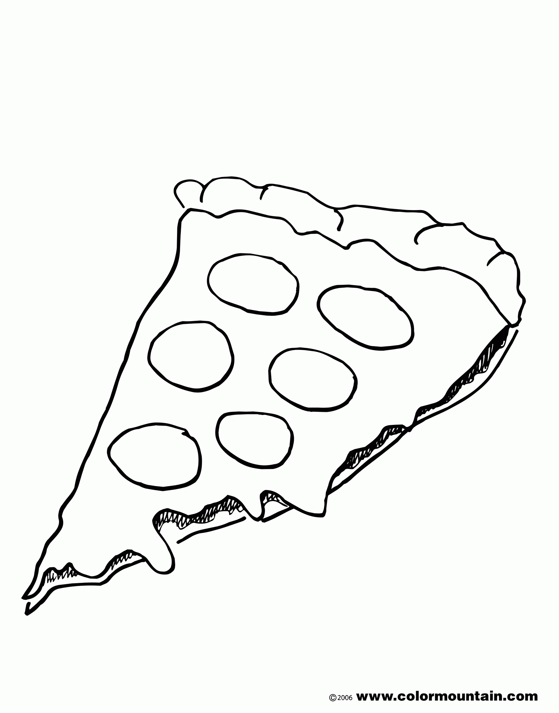 Pizza Coloring Pages Coloring Home