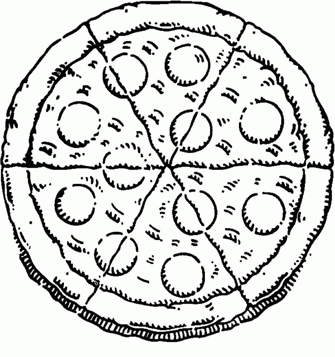 Pizza Coloring Pages Coloring Home