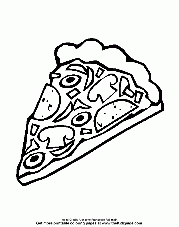 Pizza Coloring Pages Coloring Home