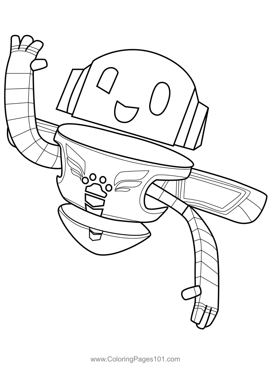 PJ Robot PJ Masks Coloring Page For Kids Free PJ Masks Printable 