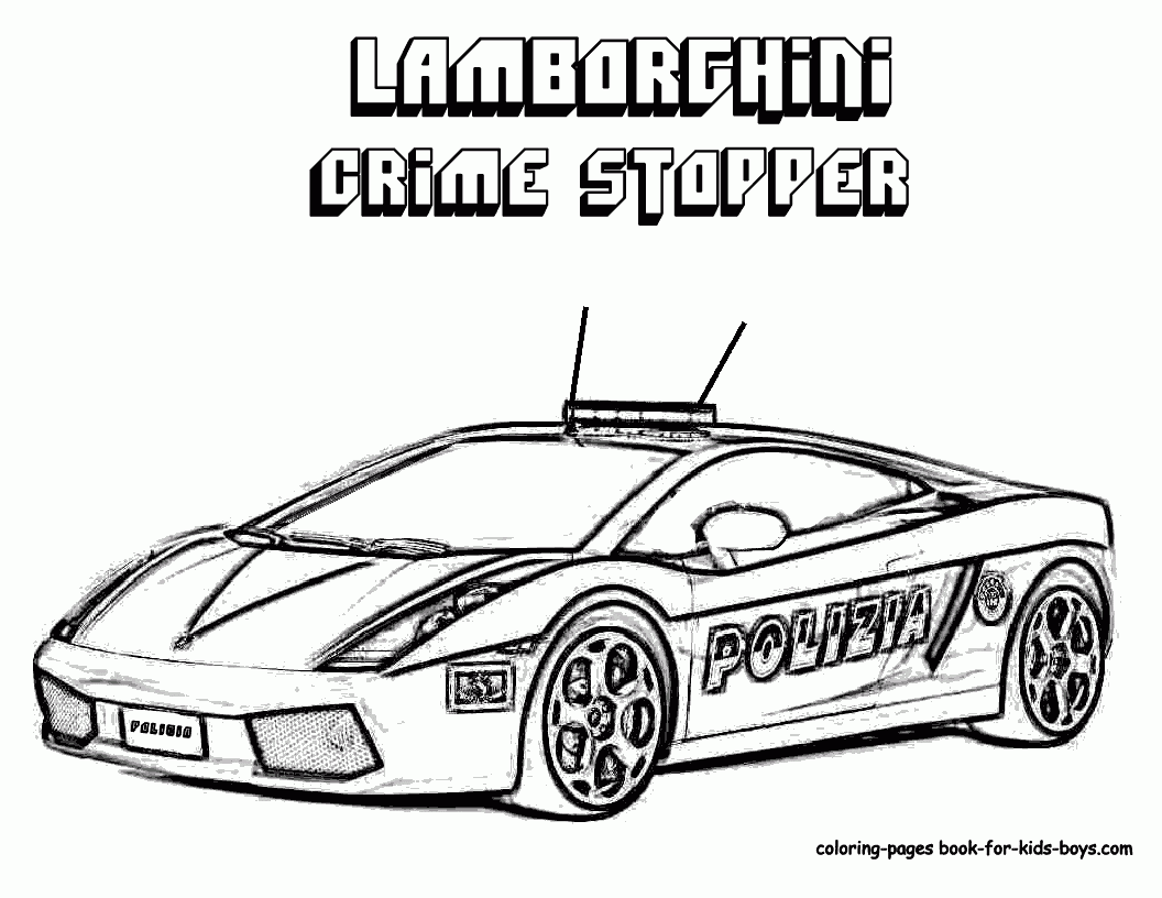 Police Car Coloring Pages To Print Coloring Home