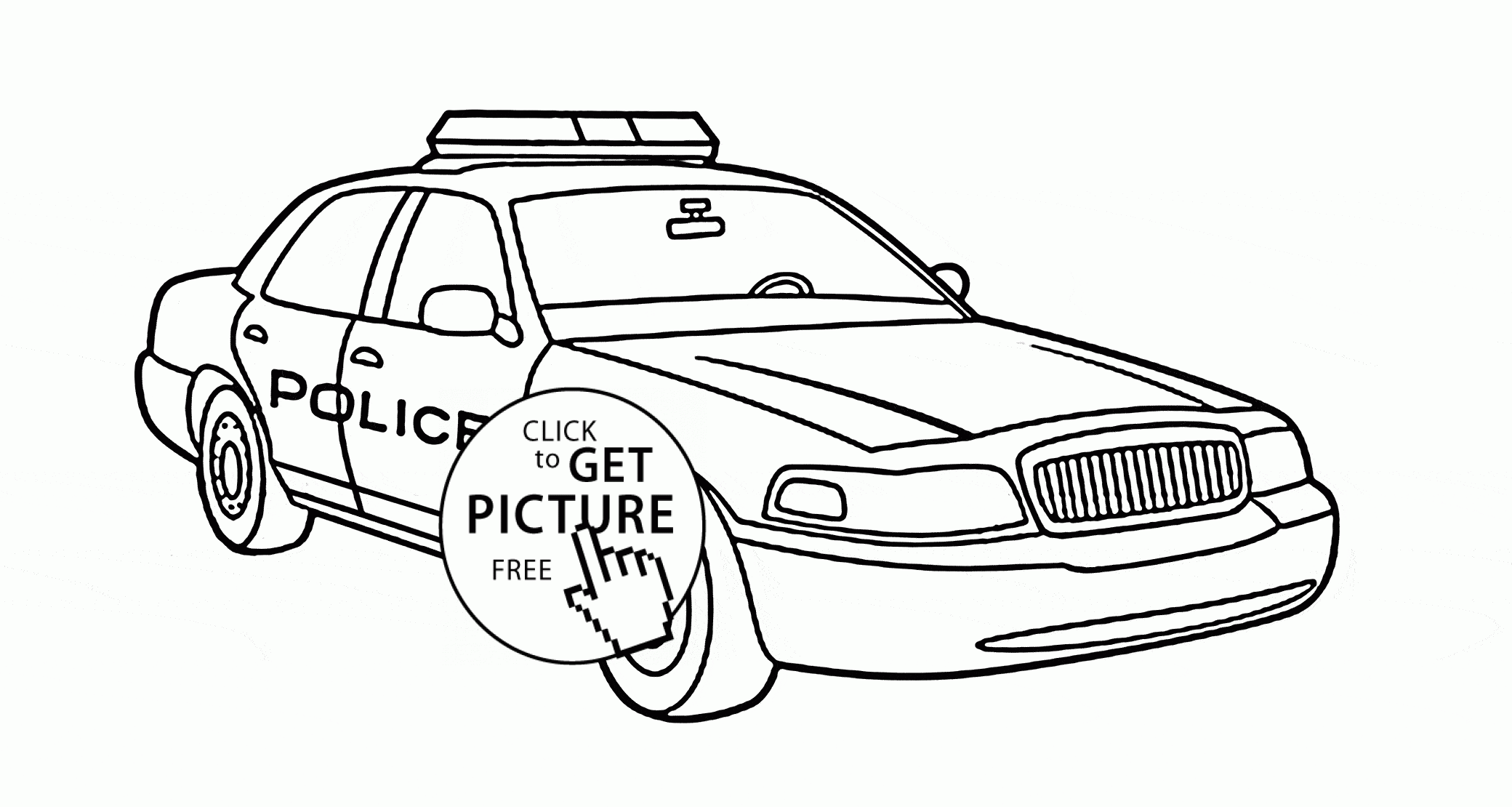 Police Car Coloring Pages To Print Coloring Home