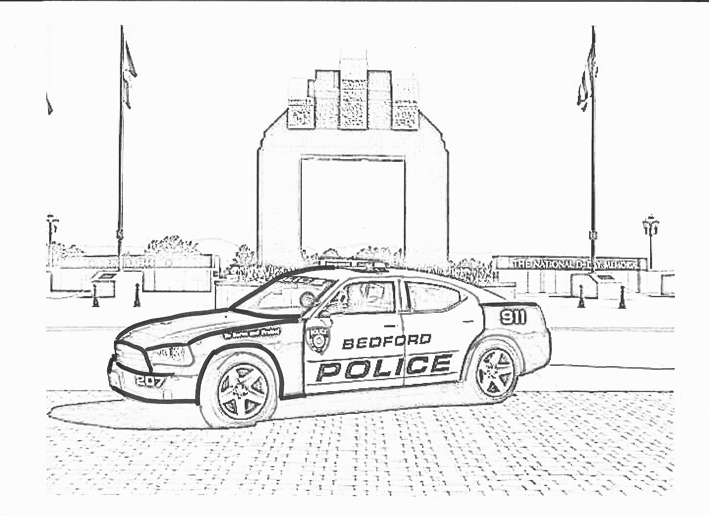 Police Car Coloring Pages To Print Coloring Home