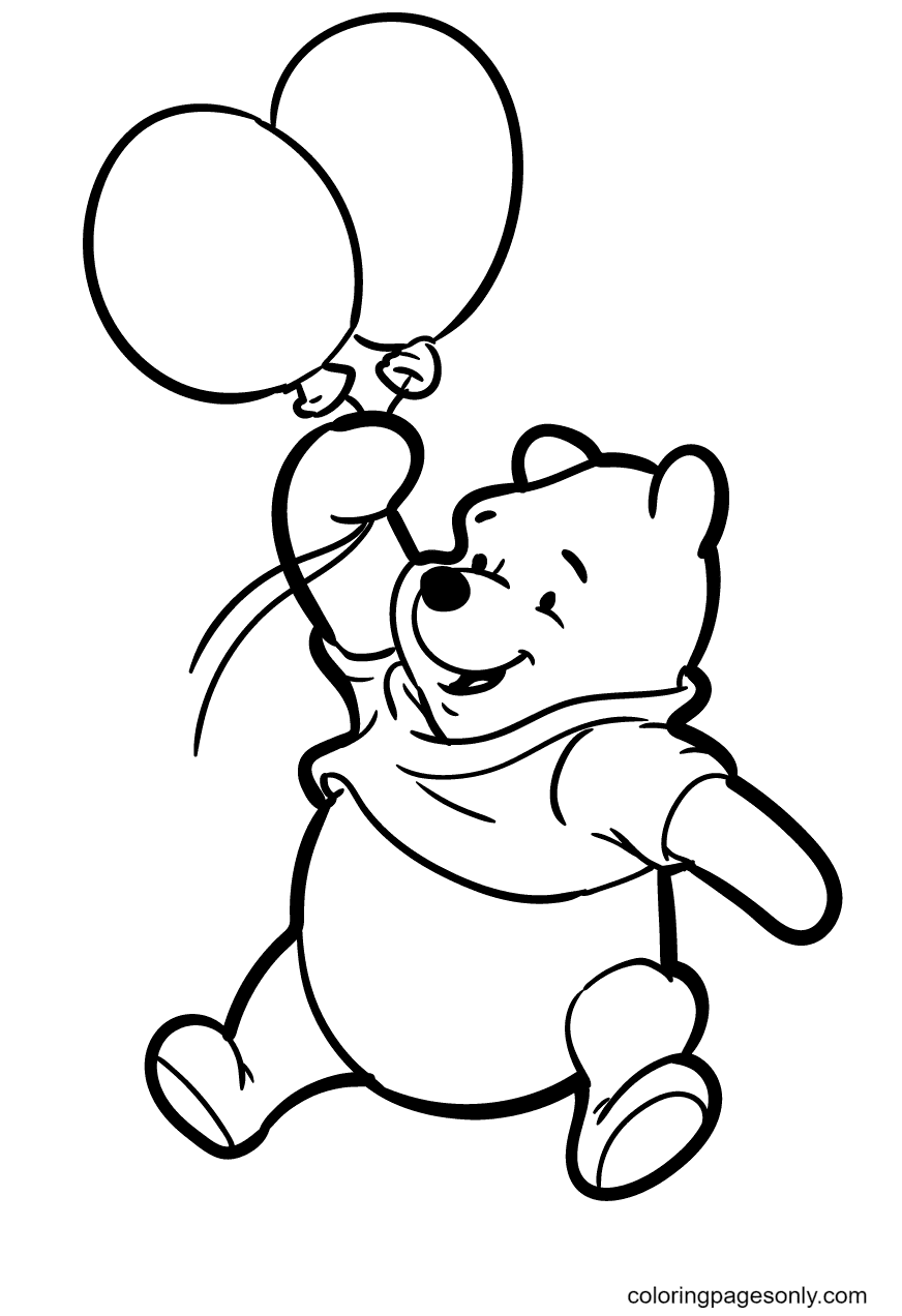Pooh Eats Honey Coloring Pages Winnie The Pooh Coloring Pages 