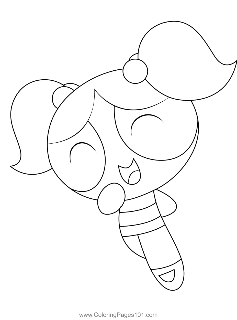 Powerpuff Girls Coloring Page For Kids Free The Powerpuff Girls 