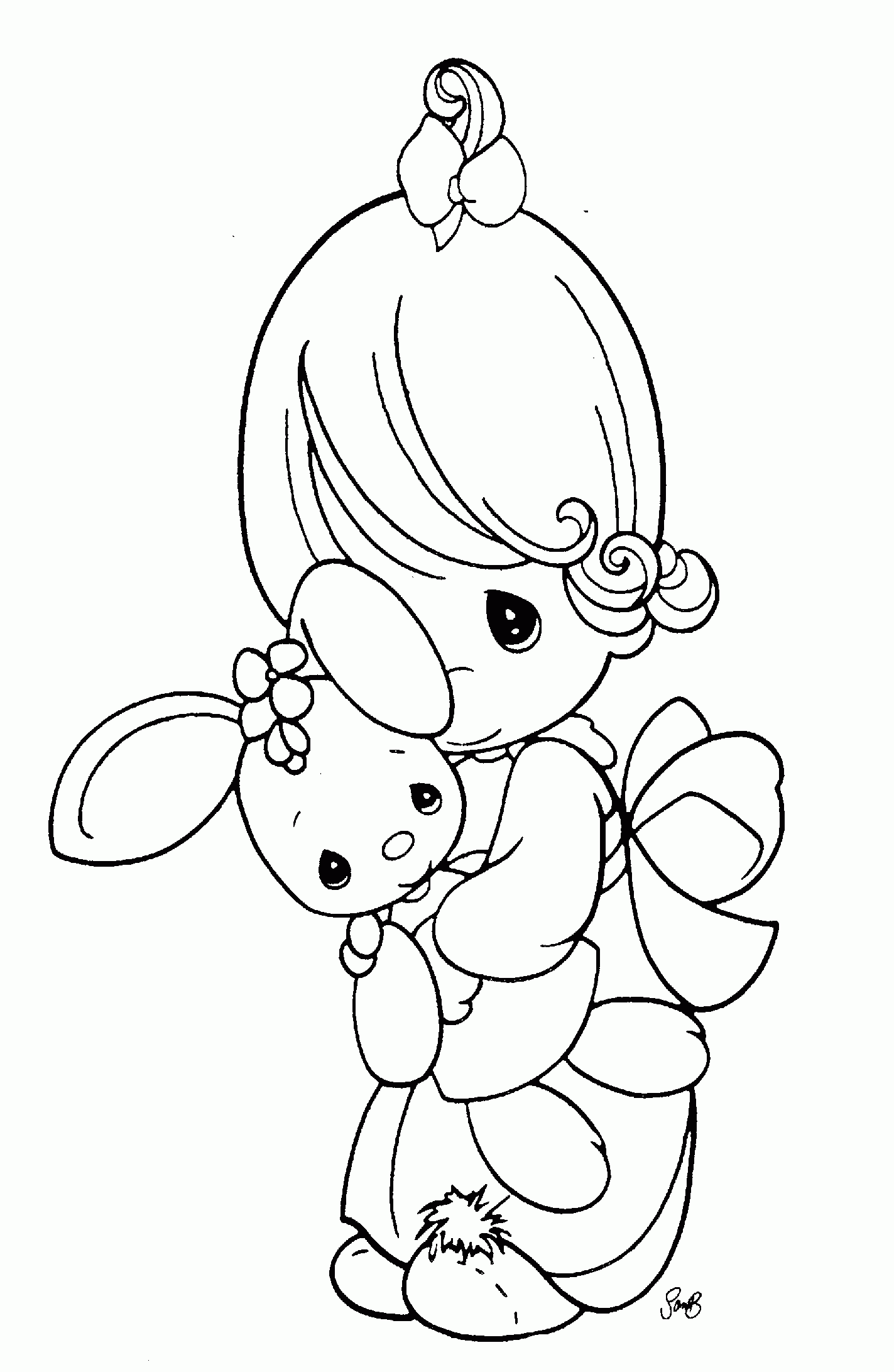 Precious Moments Praying Coloring Pages Coloring Home